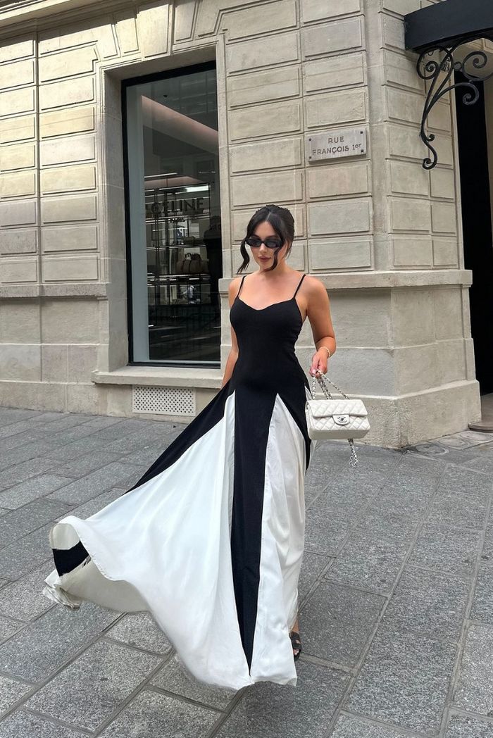 Elianna | Vestido largo con paneles
