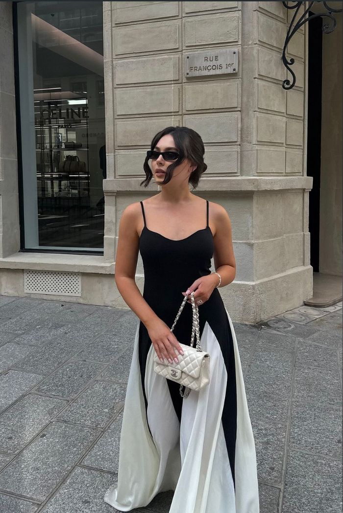 Elianna | Vestido largo con paneles