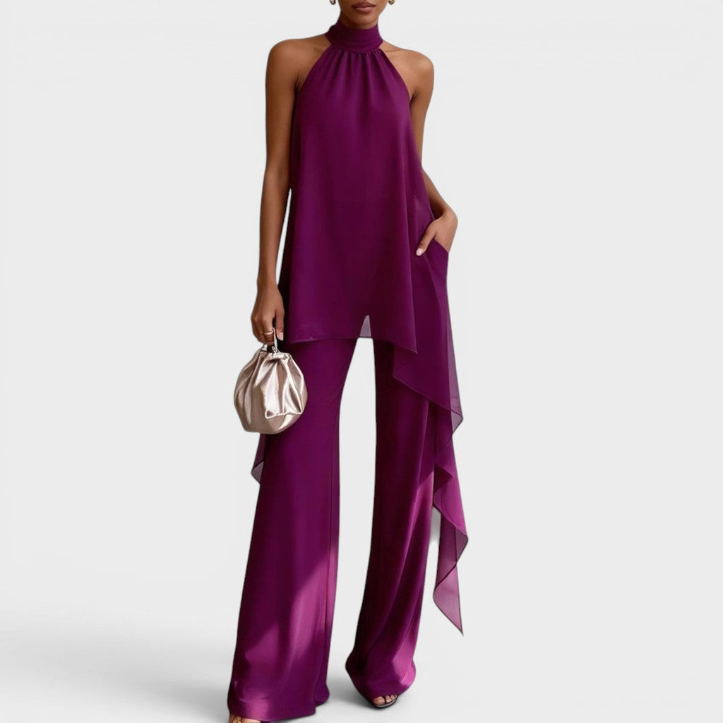Clara | Conjunto elegante con cuello halter
