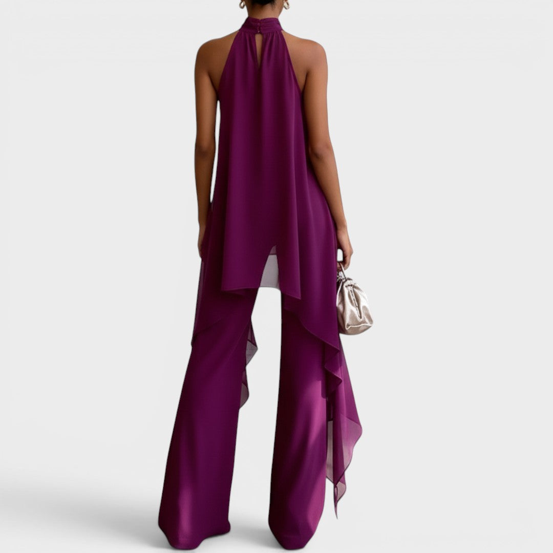 Clara | Conjunto elegante con cuello halter