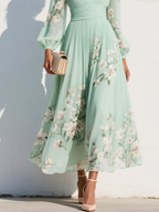 Prescela | Vestido midi floral
