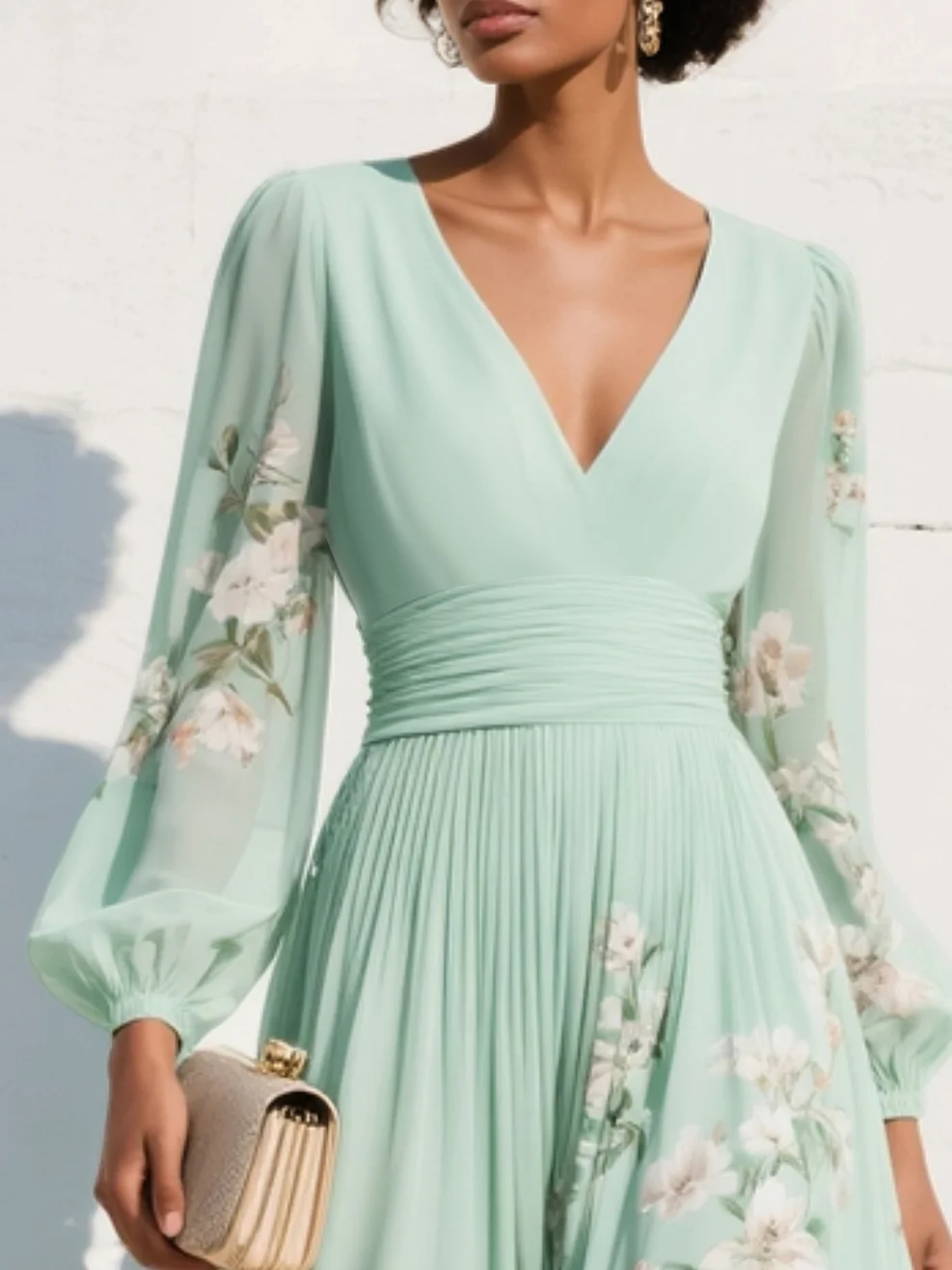 Prescela | Vestido midi floral