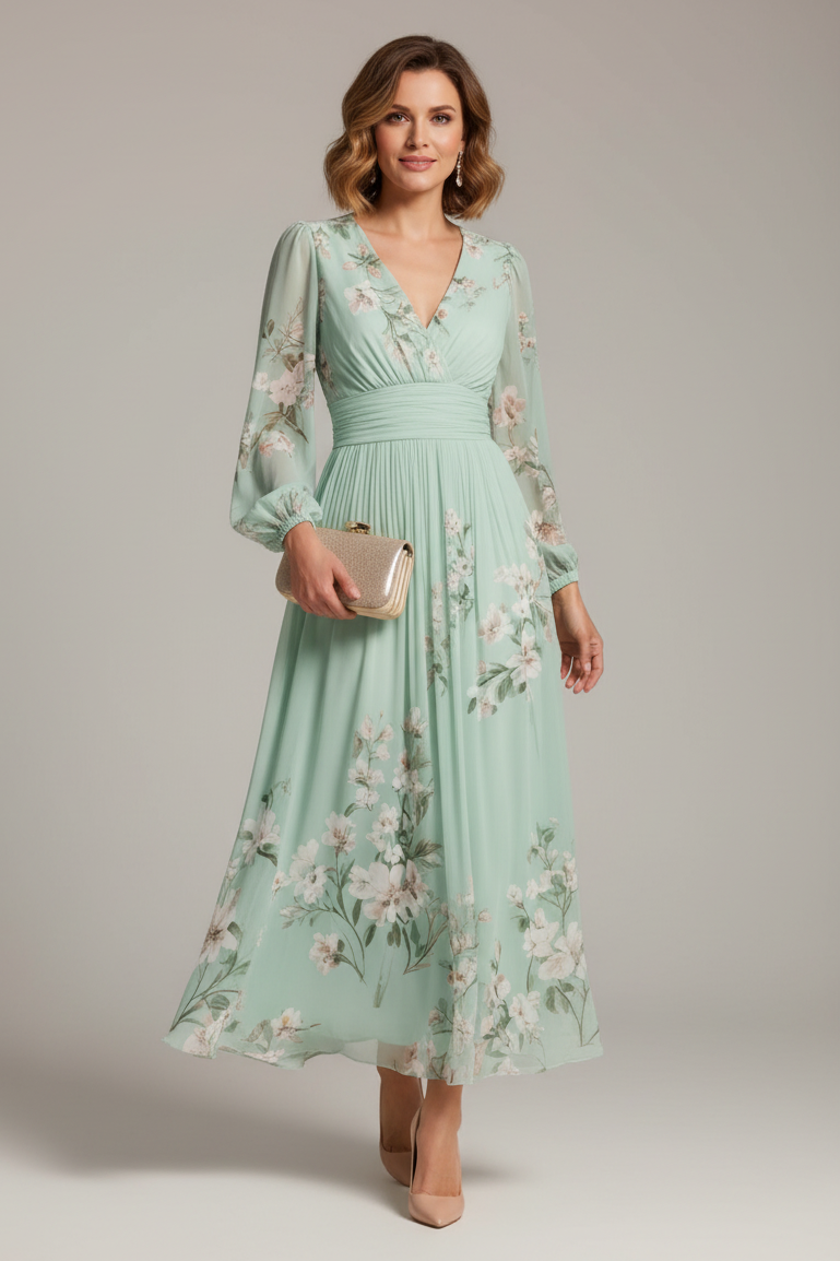 Prescela | Vestido midi floral