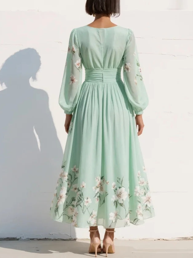 Prescela | Vestido midi floral