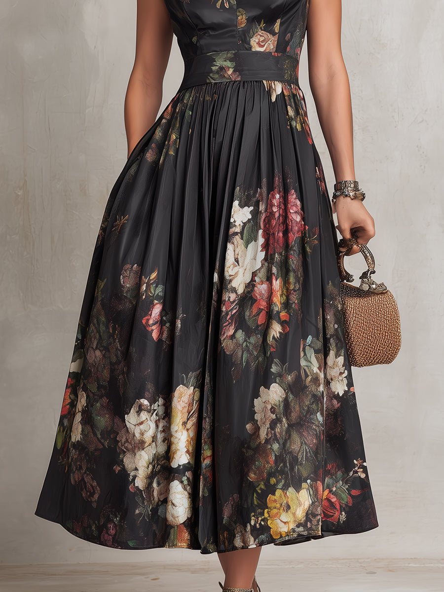 Lillian | Vestido plisado de flores