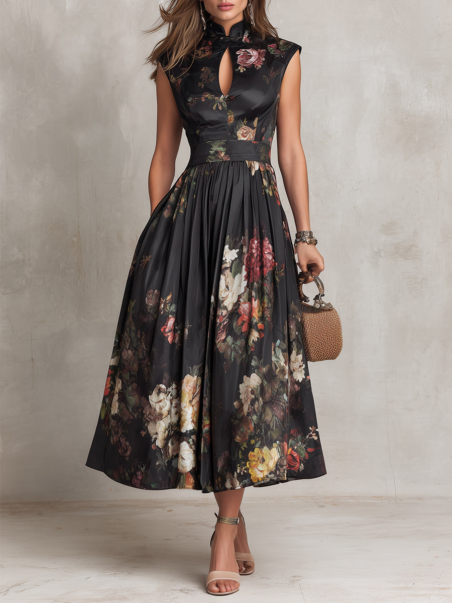 Lillian | Vestido plisado de flores