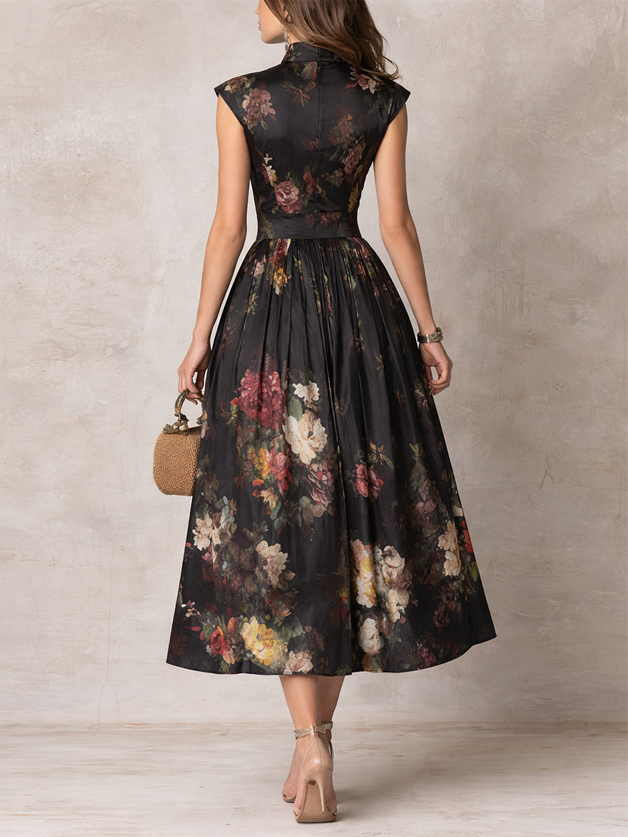 Lillian | Vestido plisado de flores