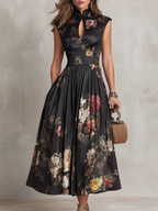 Lillian | Vestido plisado de flores
