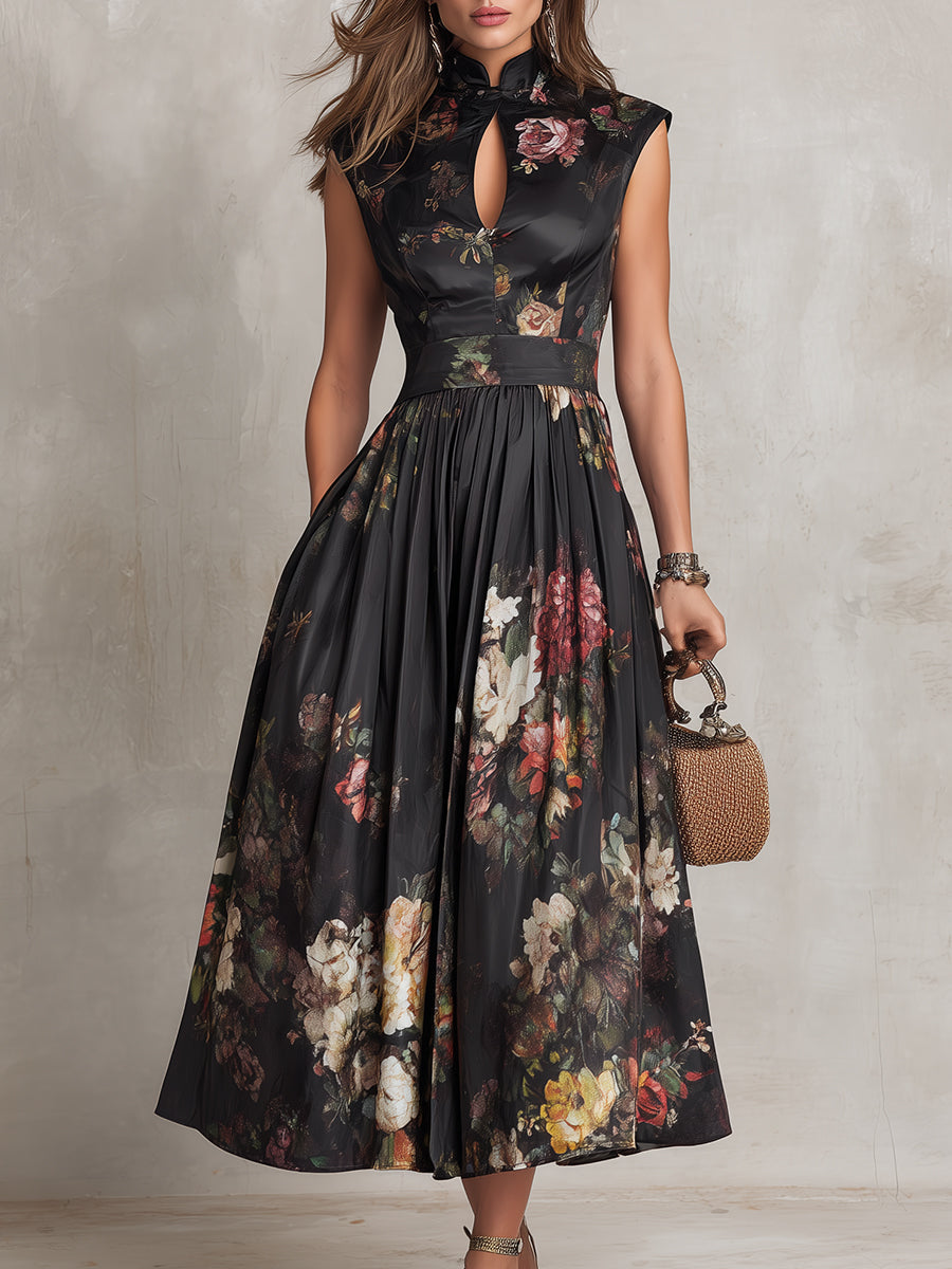 Lillian | Vestido plisado de flores