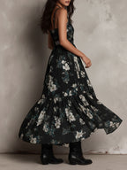 Anouk | Vestido largo de flores sin tirantes