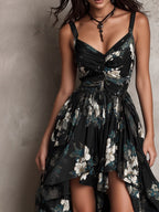 Anouk | Vestido largo de flores sin tirantes