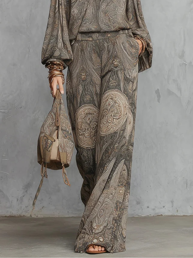Maxine | Conjunto vintage paisley