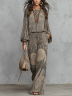 Maxine | Conjunto vintage paisley