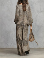 Maxine | Conjunto vintage paisley