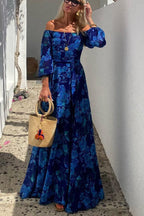 Calista | Vestido largo con hombros descubiertos