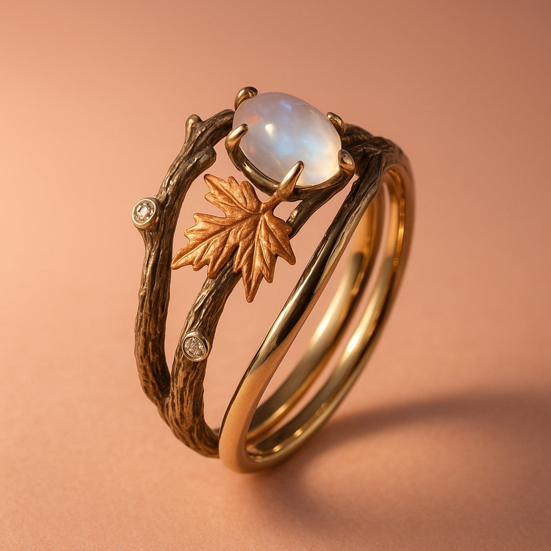 Anillo de piedra luna