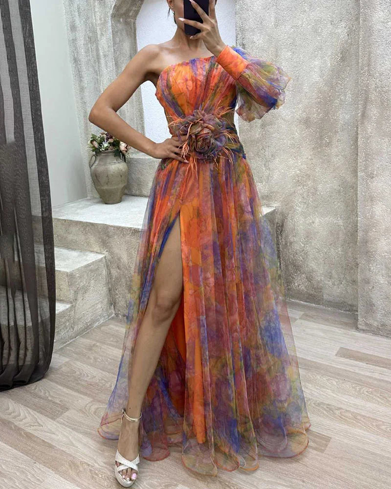 Ameliah | Vestido elegante con abertura