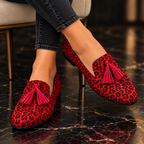 Nola | Mocasines de leopardo con borla