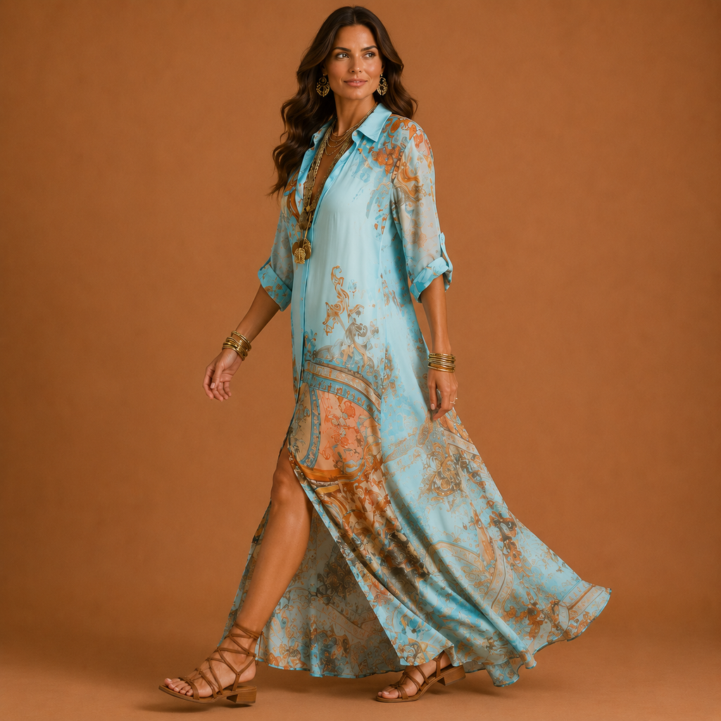 Cleo | Vestido elegante estilo blusa