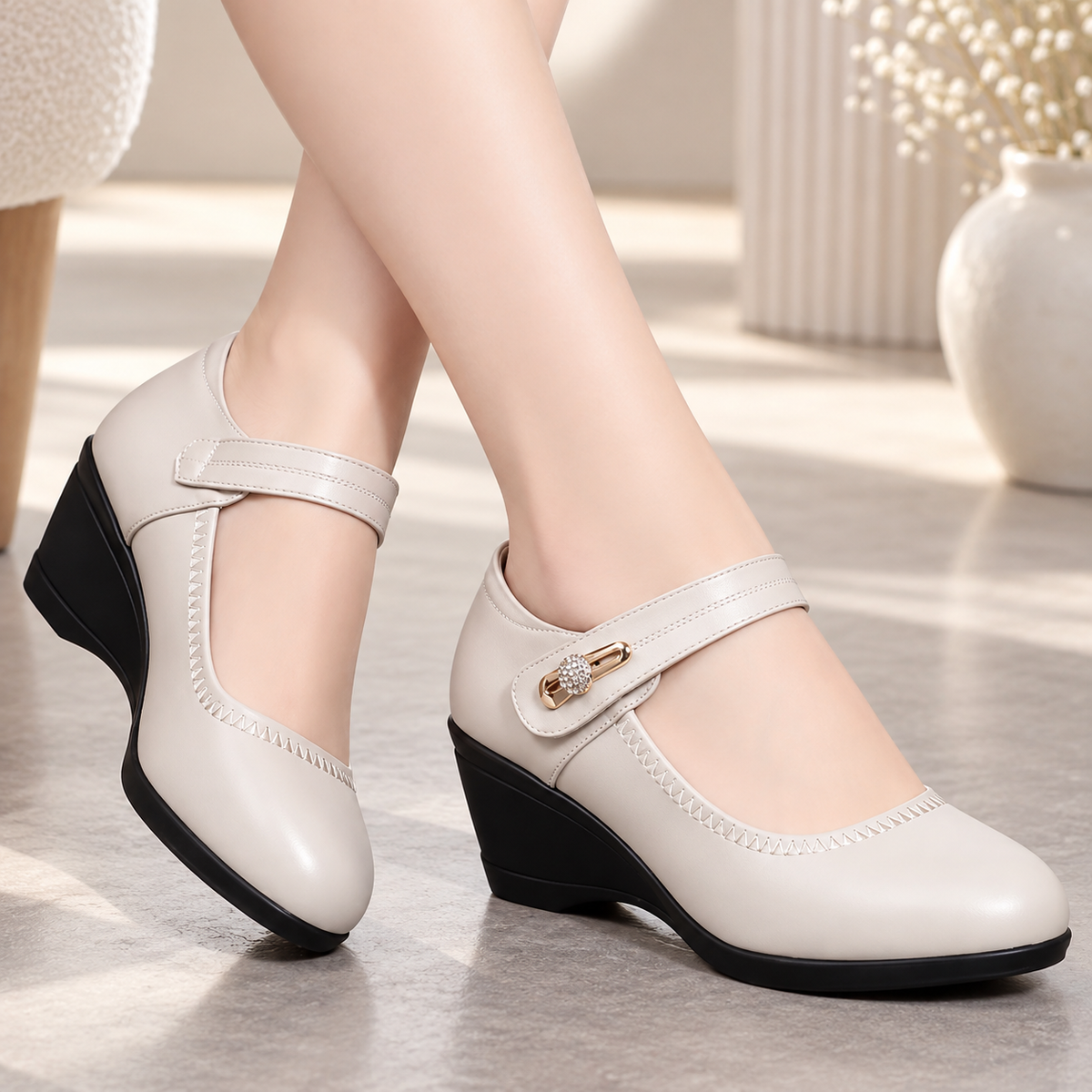 Annabel | Zapatos Mary Jane con cuña