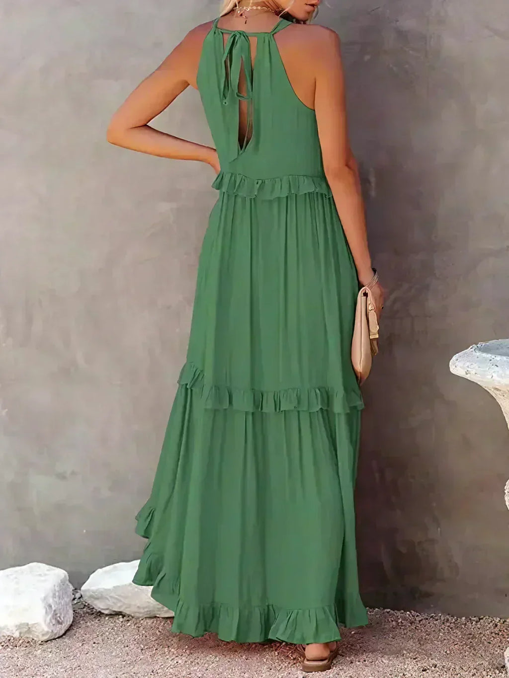 Dylilah | Vestido con dobladillo de volantes