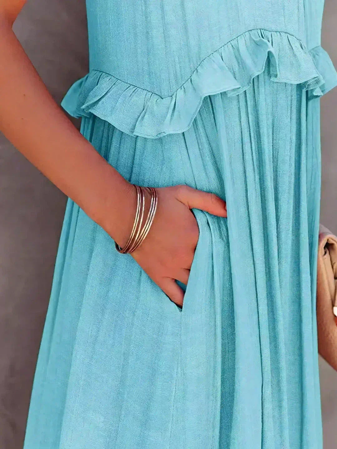Dylilah | Vestido con dobladillo de volantes