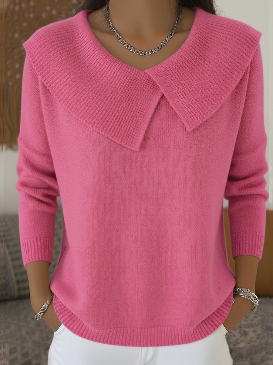 Sunnora | Jersey con cuello doblado