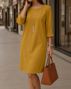 Sabine | Vestido Midi Fluido con Bolsillos