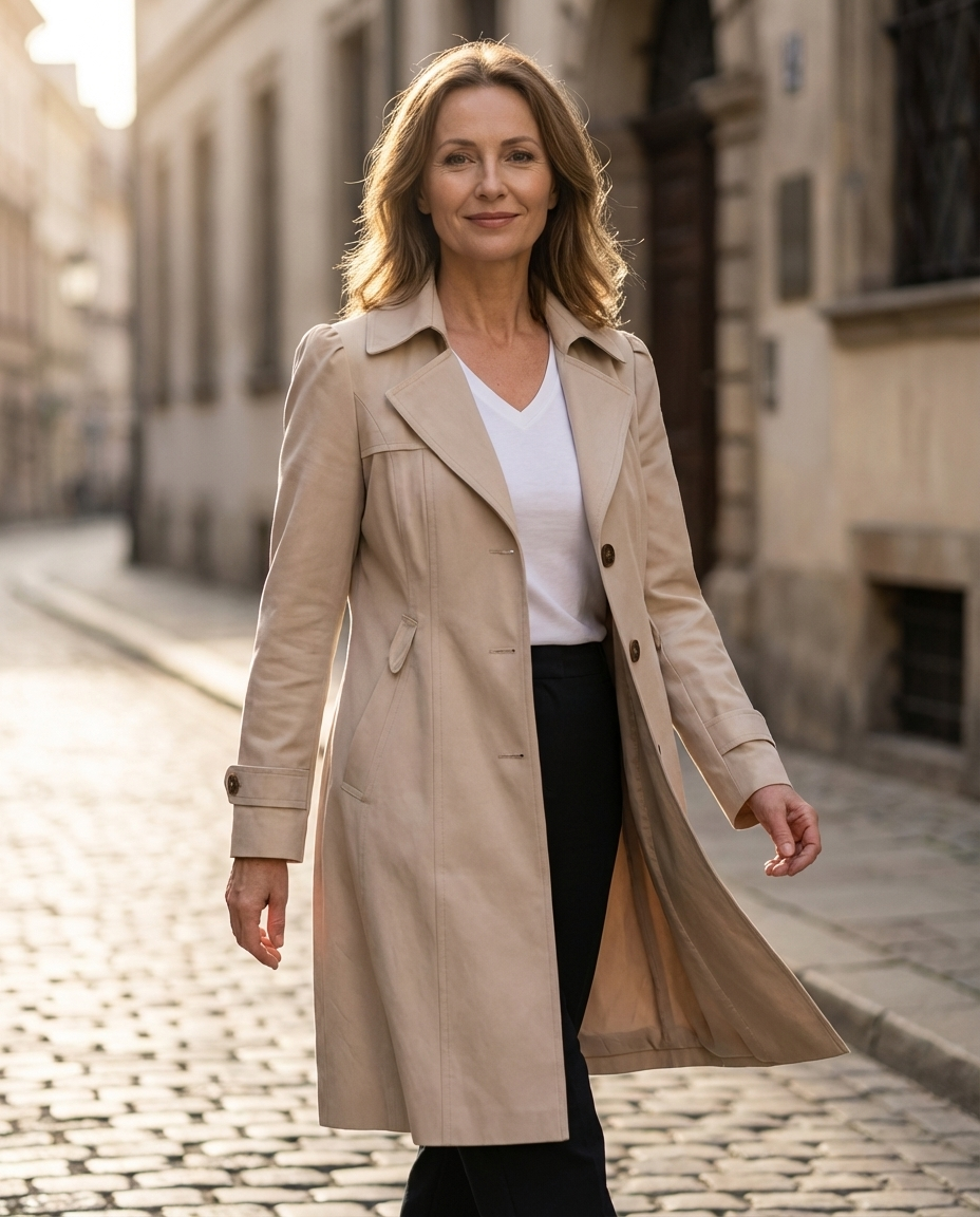 Caterina | Abrigo vintage elegante