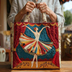 Bolso acolchado con bailarina elegante