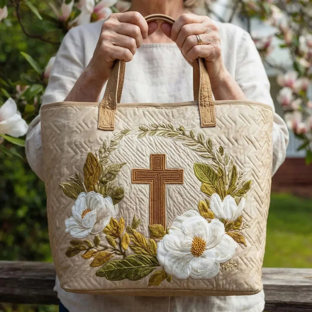 Bolso con cruz sagrada