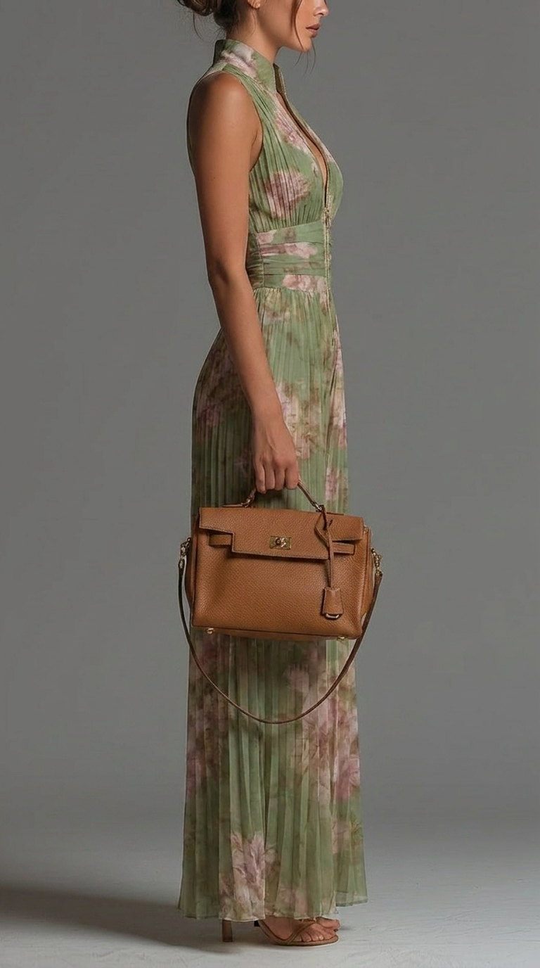 Beatrice | Conjunto plisado de flores