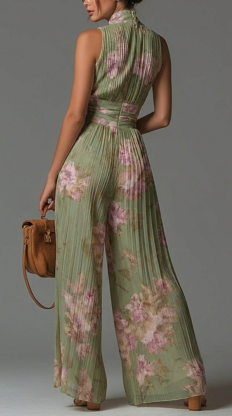 Beatrice | Conjunto plisado de flores