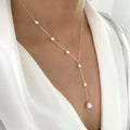 Collar vintage con colgante de perla