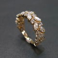 Anillo vintage dorado claro