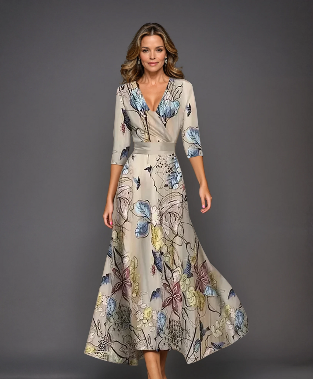 Emmily | Vestido con mangas de largo medio