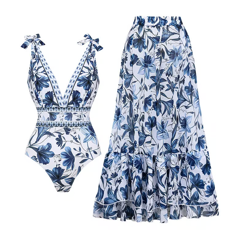 Marina | Conjunto de baño con falda