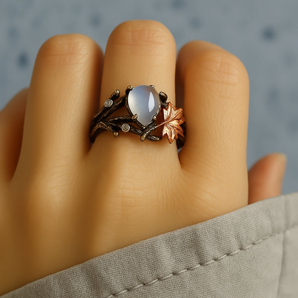 Anillo de piedra luna