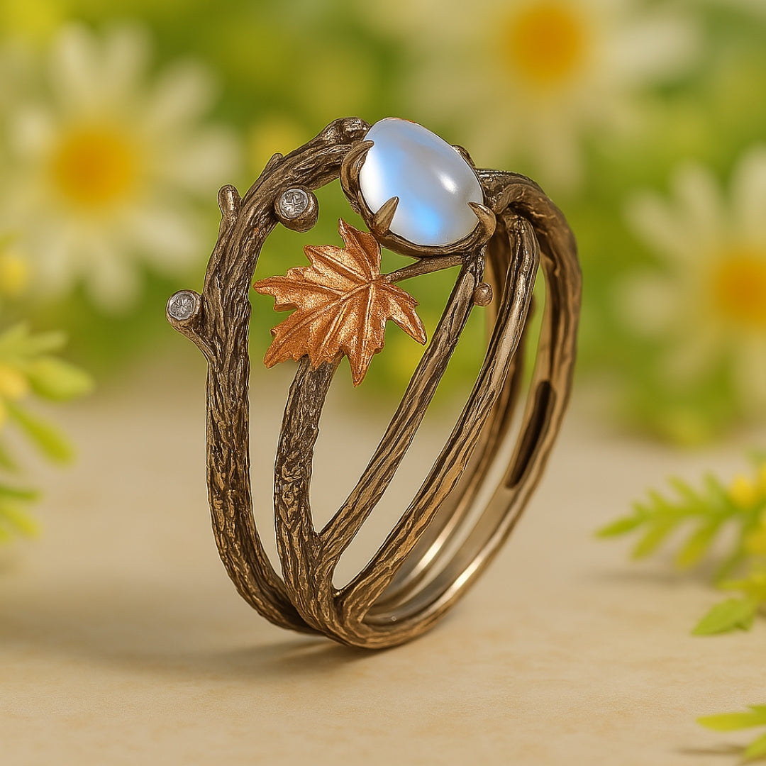 Anillo de piedra luna
