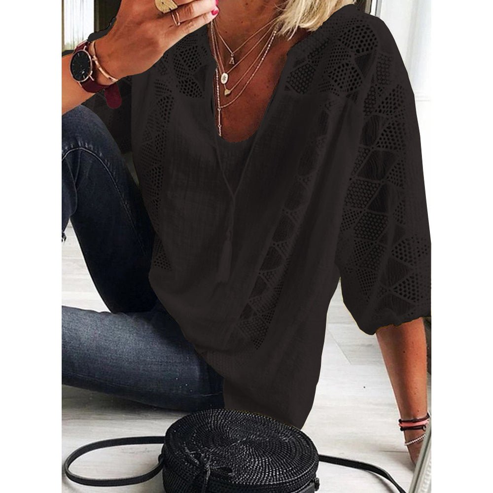 Winona | Blusa con detalles de crochet