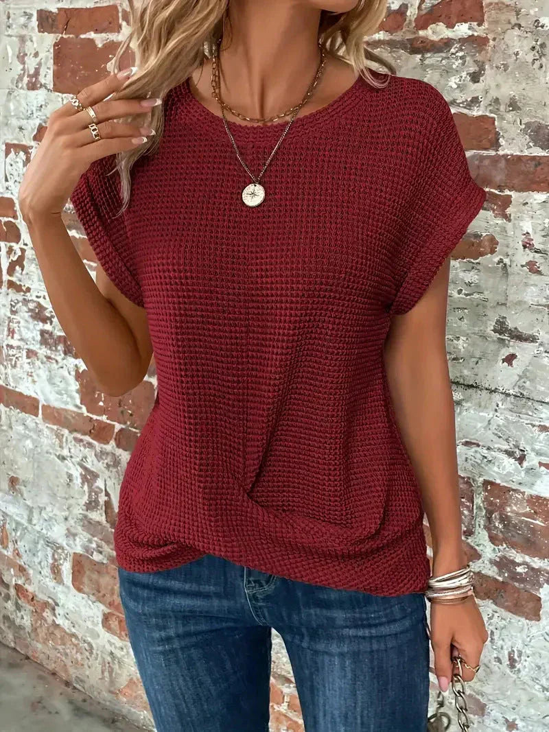 Nisa | Camiseta de cuello redondo con estilo