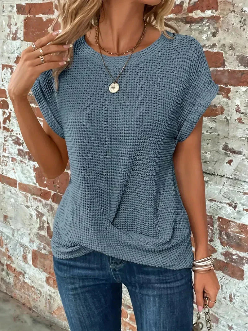 Nisa | Camiseta de cuello redondo con estilo