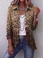 Navara | Chaqueta de leopardo con volantes