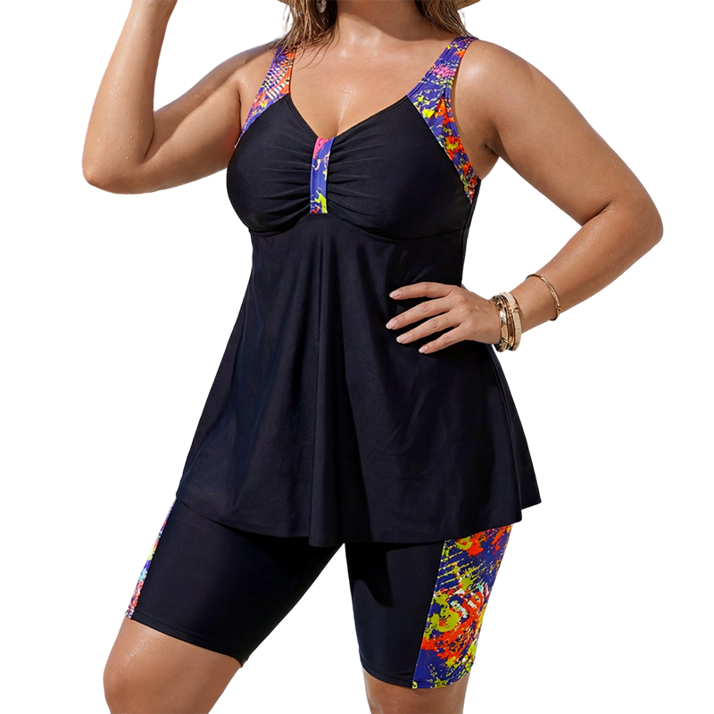 Harlow | Conjunto de tankini fluido