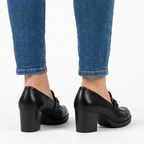 Veronica | Mocasín de tacón ancho con strass